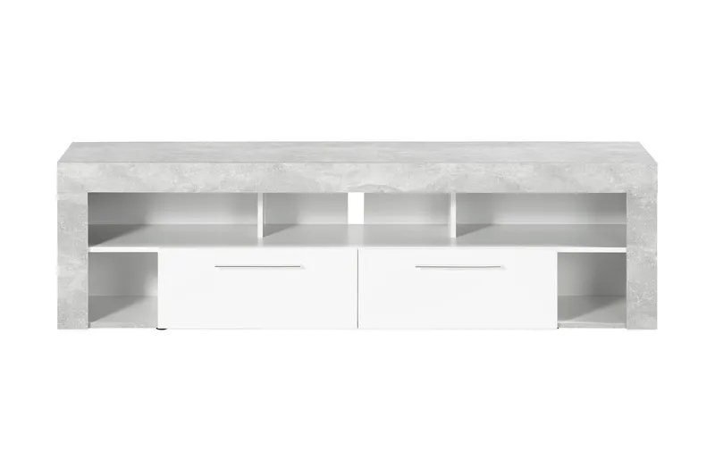 Vibio TV-bänk 180 cm - Vit/Betong - Möbler - Tv möbel & mediamöbel - TV bänk & mediabänk