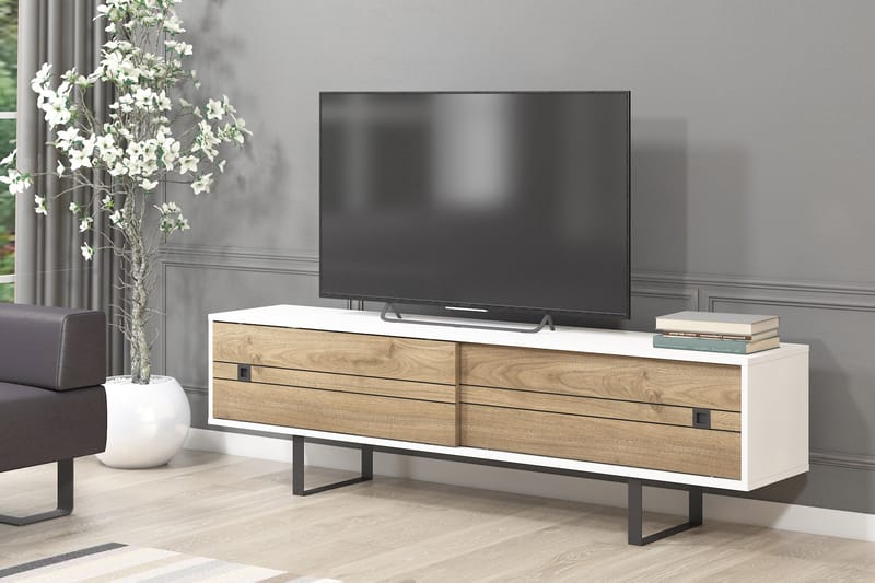 Viltene TV-bänk 180 cm - Brun - TV bänk & mediabänk