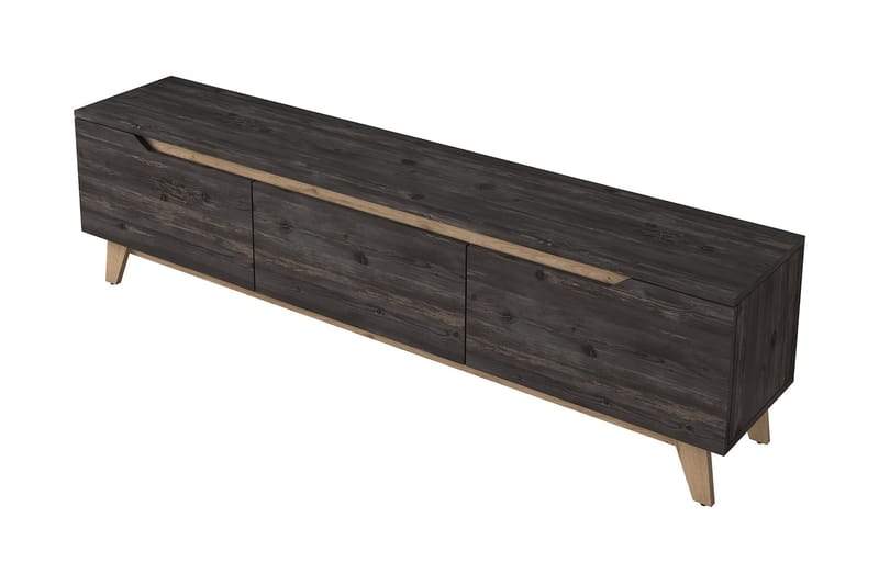 Virkesboda TV-Bänk 180 cm - Svart/Brun - Möbler - Tv möbel & mediamöbel - TV bänk & mediabänk