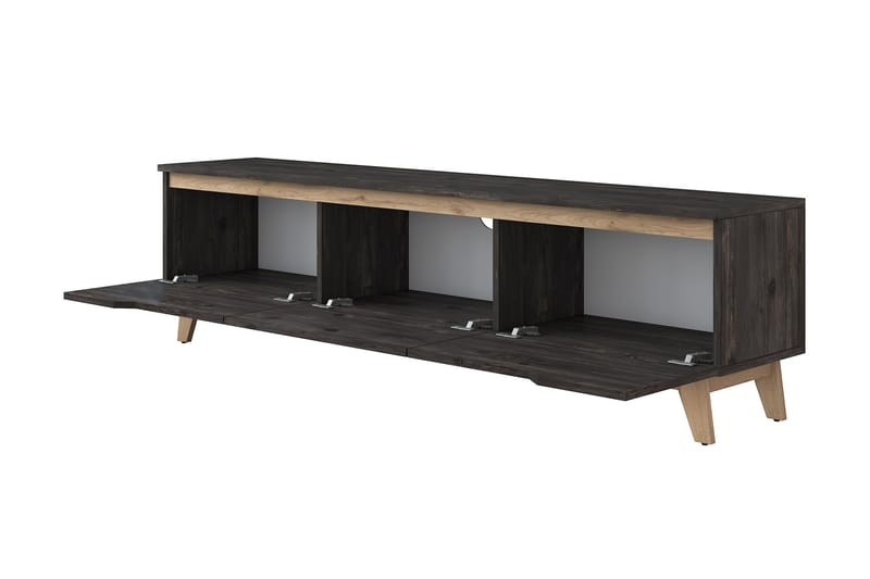 Virkesboda TV-Bänk 180 cm - Svart/Brun - Möbler - Tv möbel & mediamöbel - TV bänk & mediabänk