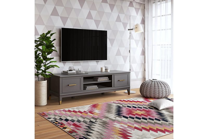 Westerleigh TV-bänk 152x50 cm Grafitgrå - Möbler - Tv möbel & mediamöbel - TV bänk & mediabänk