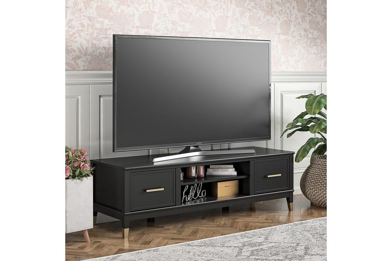 Westerleigh TV-bänk 152x50 cm Svart - Möbler - Tv möbel & mediamöbel - TV bänk & mediabänk