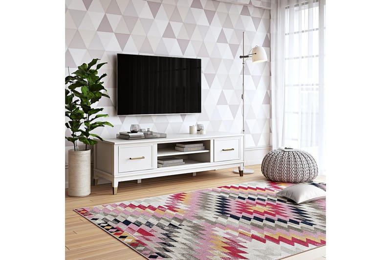 Westerleigh TV-bänk 152x50 cm Vit - CosmoLiving - Möbler - Tv möbel & mediamöbel - TV bänk & mediabänk