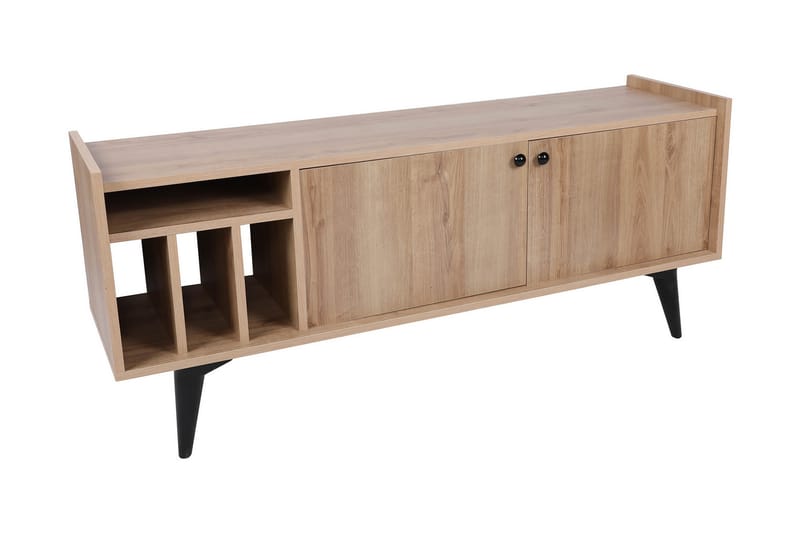 Winskill Tv-bänk 150 cm - Natur/Svart - Möbler - Tv möbel & mediamöbel - TV bänk & mediabänk