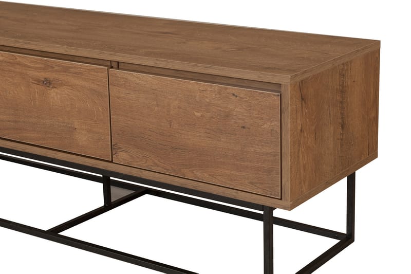 Zefiria Tv-bänk 140 cm - Mörkbrun/Svart - Möbler - Tv möbel & mediamöbel - TV bänk & mediabänk