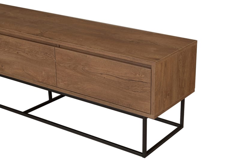 Zefiria Tv-bänk 180 cm - Mörkbrun/Svart - Möbler - Tv möbel & mediamöbel - TV bänk & mediabänk