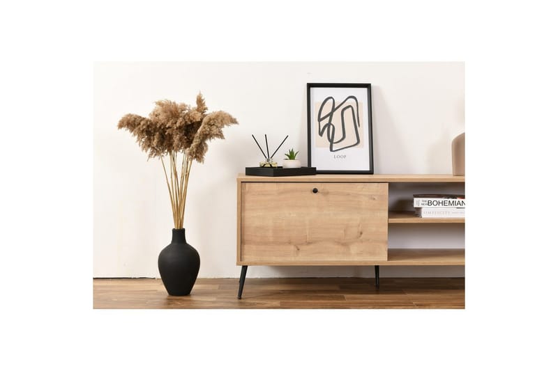 TV-bänk Mjudi Heba Ek - Ljusfärgat trä - Möbler - Tv möbel & mediamöbel - TV bänk & mediabänk