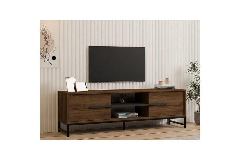 TV-bänk Mono Valnöt - Valnöt - Möbler - Tv möbel & mediamöbel - TV bänk & mediabänk