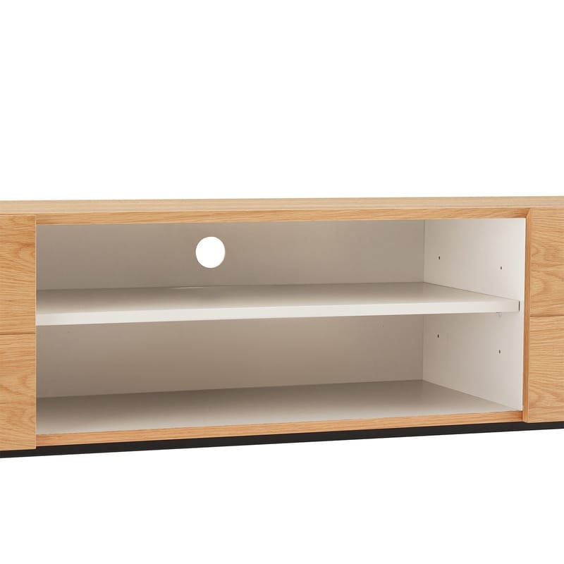 TV-bänk Nate 180x40x58 cm - ek - Möbler - Tv möbel & mediamöbel - TV bänk & mediabänk