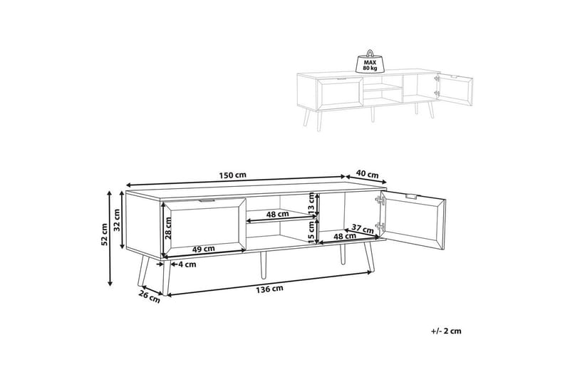 TV-bänk Opoco - Möbler - Tv möbel & mediamöbel - TV bänk & mediabänk