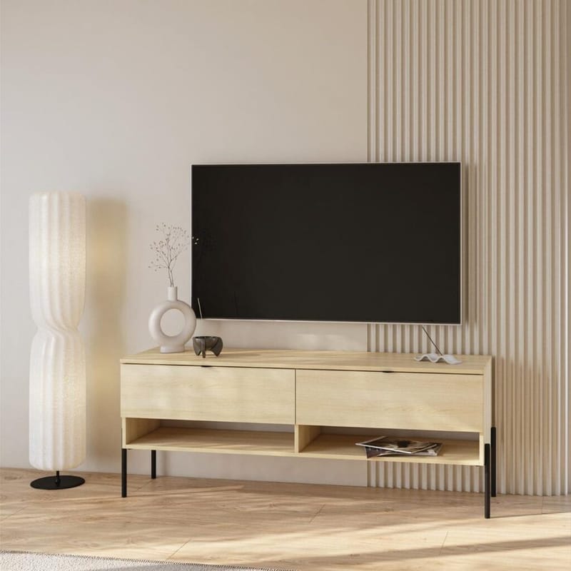 Tv-bänk Ore med 2 Lådor - Lindberg ek - Möbler - Tv möbel & mediamöbel - TV bänk & mediabänk