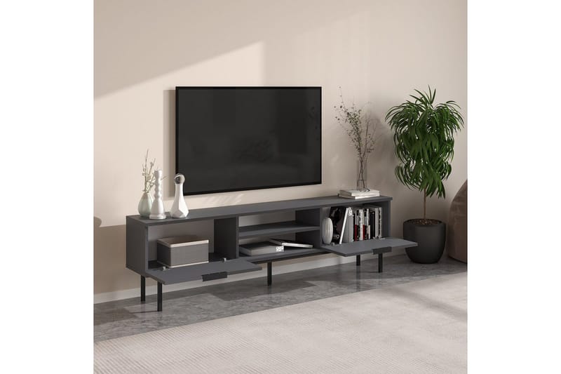 TV-bänk Ranjit Antracit - Antracit - Möbler - Tv möbel & mediamöbel - TV bänk & mediabänk