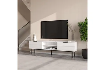 TV-bänk Ranjit Vit - Vit - Möbler - Tv möbel & mediamöbel - TV bänk & mediabänk