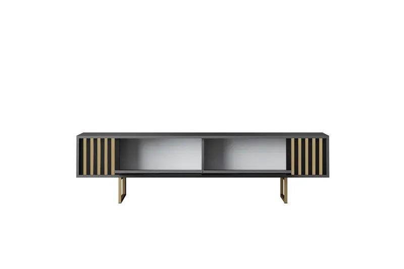 TV-bänk Rany Linje Antracit / Rany - Antracit / Rany - Möbler - Tv möbel & mediamöbel - TV bänk & mediabänk