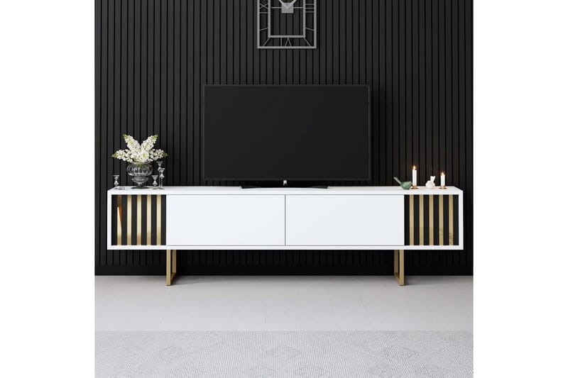 TV-bänk Rany Linje Vit / Rany - Vit / Rany - Möbler - Tv möbel & mediamöbel - TV bänk & mediabänk