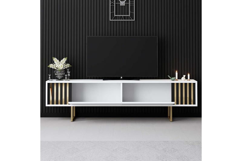 TV-bänk Rany Linje Vit / Rany - Vit / Rany - Möbler - Tv möbel & mediamöbel - TV bänk & mediabänk