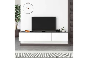 TV-bänk Rasab 180 Antracit / Vit - Antracit / Vit - Möbler - Tv möbel & mediamöbel - TV bänk & mediabänk