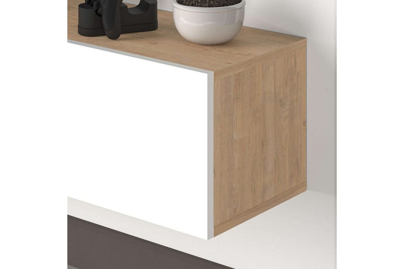 TV-bänk Rasab 180 Sudamalek / Vit - Sudamalek / Vit - Möbler - Tv möbel & mediamöbel - TV bänk & mediabänk