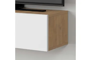 TV-bänk Rasab Sudamalek / Vit - Sudamalek / Vit - Möbler - Tv möbel & mediamöbel - TV bänk & mediabänk