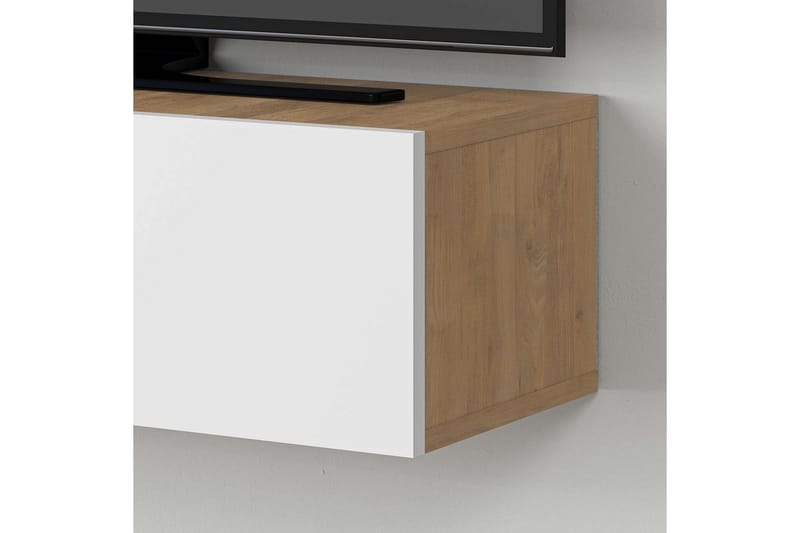 TV-bänk Rasab Sudamalek / Vit - Sudamalek / Vit - Möbler - Tv möbel & mediamöbel - TV bänk & mediabänk