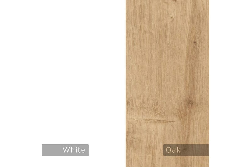 TV-bänk Rasab Sudamalek / Vit - Sudamalek / Vit - Möbler - Tv möbel & mediamöbel - TV bänk & mediabänk