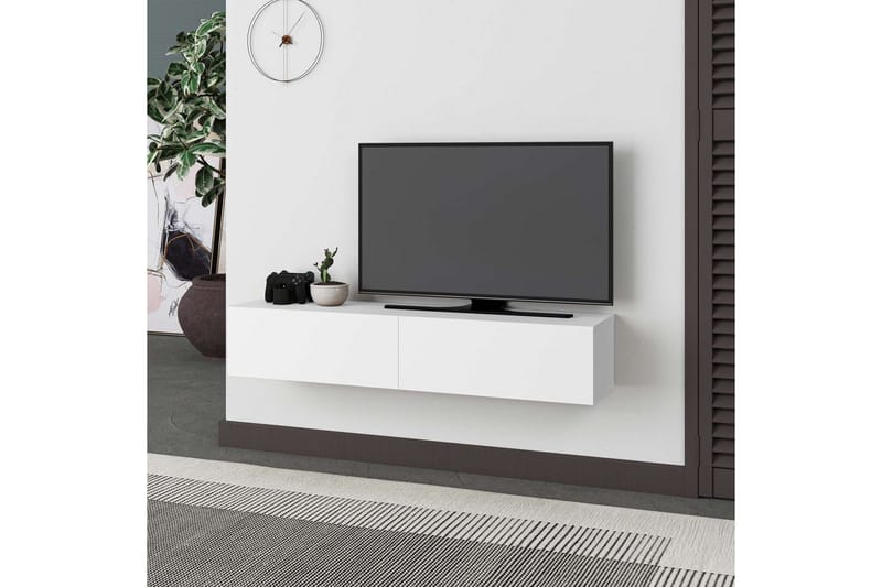 TV-bänk Rasab Vit - Vit - Möbler - Tv möbel & mediamöbel - TV bänk & mediabänk