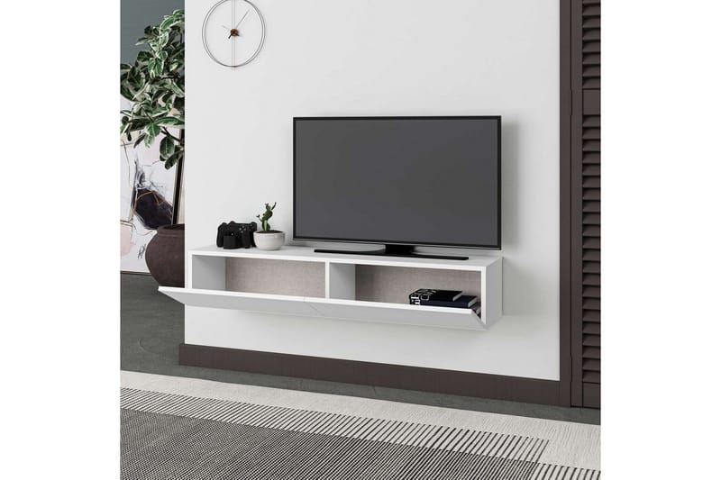 TV-bänk Rasab Vit - Vit - Möbler - Tv möbel & mediamöbel - TV bänk & mediabänk