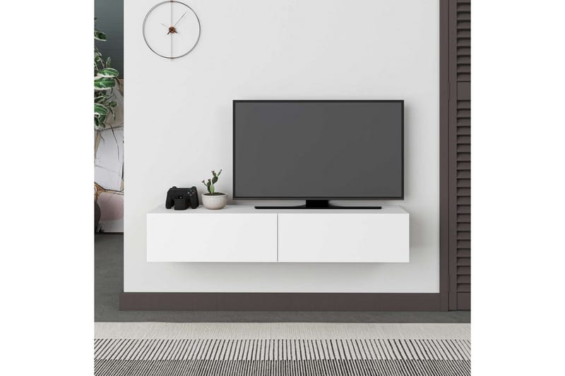 TV-bänk Rasab Vit - Vit - Möbler - Tv möbel & mediamöbel - TV bänk & mediabänk