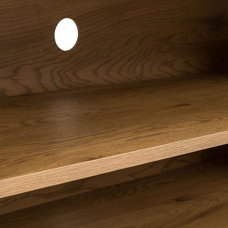 TV-bänk Sacha 180x40x43 cm - melamin med ekbark - Möbler - Tv möbel & mediamöbel - TV bänk & mediabänk