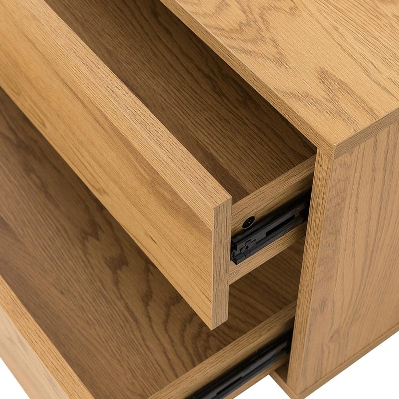 TV-bänk Sacha 180x40x43 cm - melamin med ekbark - Möbler - Tv möbel & mediamöbel - TV bänk & mediabänk