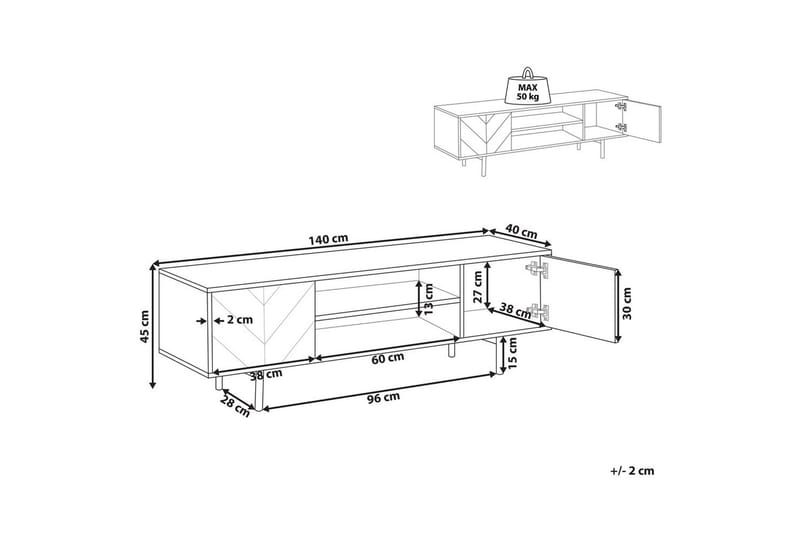 TV-bänk Salina - Möbler - Tv möbel & mediamöbel - TV bänk & mediabänk