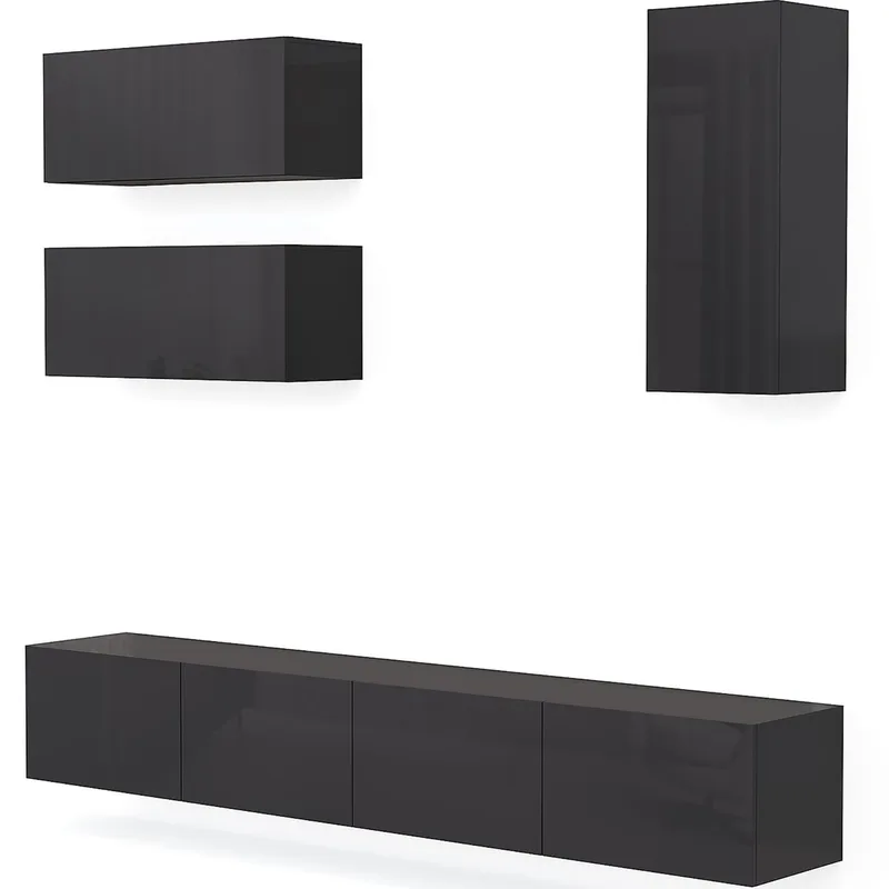 Tv-bänk | Set | 41x240 cm | Badachro - Grå, undefined
