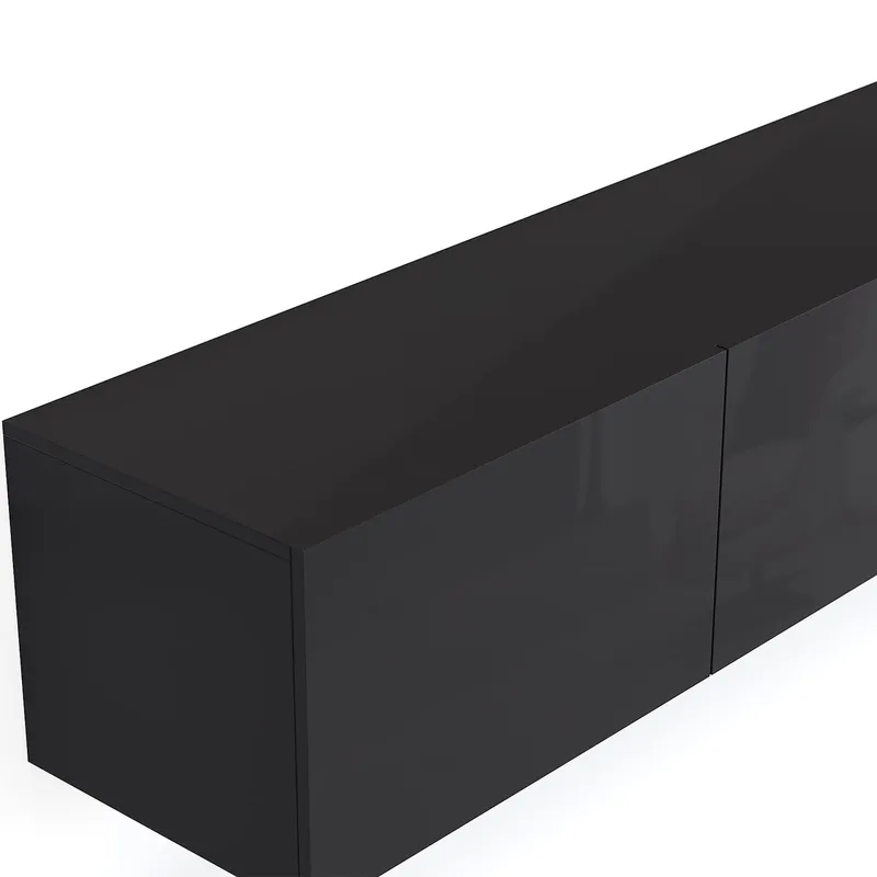 Tv-bänk | Set | 41x240 cm | Badachro - Grå - Möbler - Tv möbel & mediamöbel - TV-möbelset
