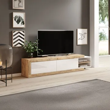 Tv-bänk Sintra 2 Luckor 200-242 cm - Möbler - Tv möbel & mediamöbel - TV bänk & mediabänk