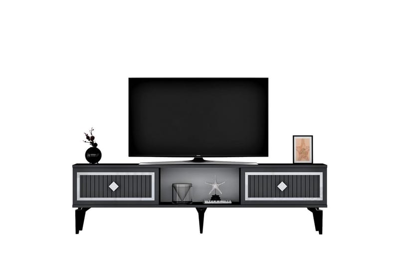 TV-b änk Sivaji Antracit / Argentu - Antracit / Argentu - Möbler - Tv möbel & mediamöbel - TV bänk & mediabänk