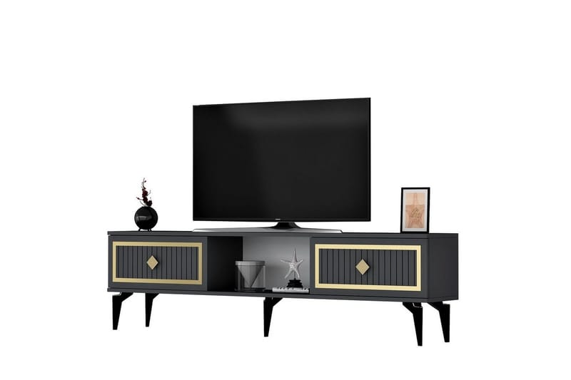 TV-bänk Sivaji Antracit / Rany - Antracit / Rany - Möbler - Tv möbel & mediamöbel - TV bänk & mediabänk