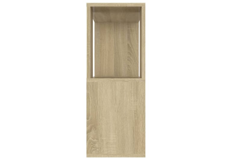 TV-bänk sonoma-ek 80x24x63 cm spånskiva - Brun - Möbler - Tv möbel & mediamöbel - TV bänk & mediabänk