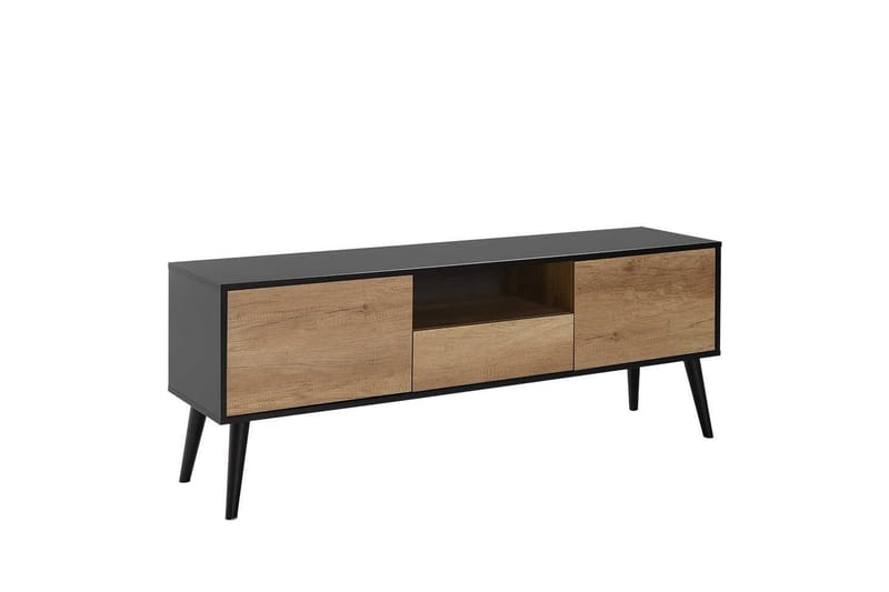 TV-bänk Sosan Svart / Taupe - Taupe/Svart - Möbler - Tv möbel & mediamöbel - TV bänk & mediabänk