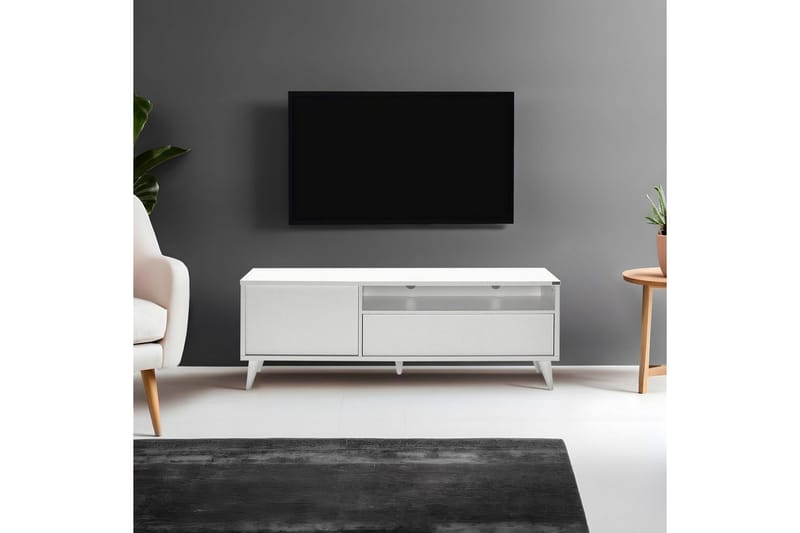TV-bänk Sosan Vit - Vit - Möbler - Tv möbel & mediamöbel - TV bänk & mediabänk