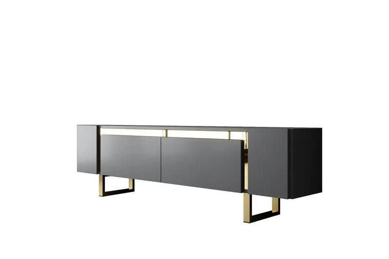 TV-bänk Sozi Antracit / Rany - Antracit / Rany - Möbler - Tv möbel & mediamöbel - TV bänk & mediabänk