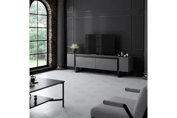 TV-bänk Sozi Antracit / Svart - Antracit / Svart - Möbler - Tv möbel & mediamöbel - TV bänk & mediabänk
