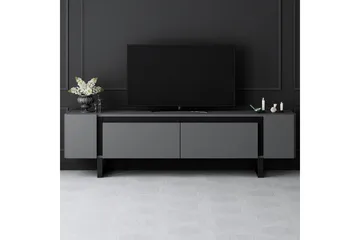 TV-bänk Sozi Antracit / Svart - Antracit / Svart - Möbler - Tv möbel & mediamöbel - TV bänk & mediabänk