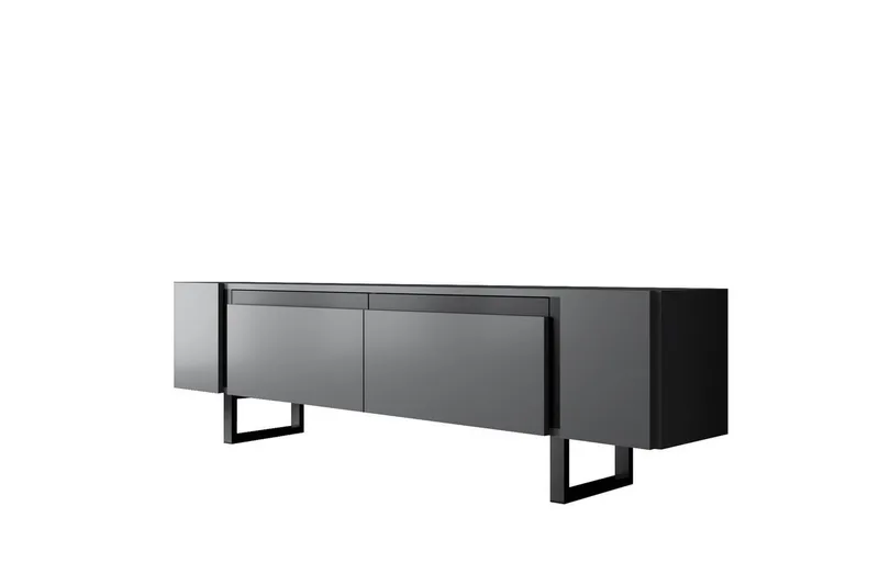 TV-bänk Sozi Antracit / Svart - Antracit / Svart - Möbler - Tv möbel & mediamöbel - TV bänk & mediab änk