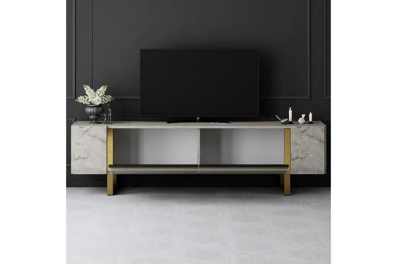 TV-bänk Sozi Travertin / Rany - Travertin / Rany - Möbler - Tv möbel & mediamöbel - TV bänk & mediabänk