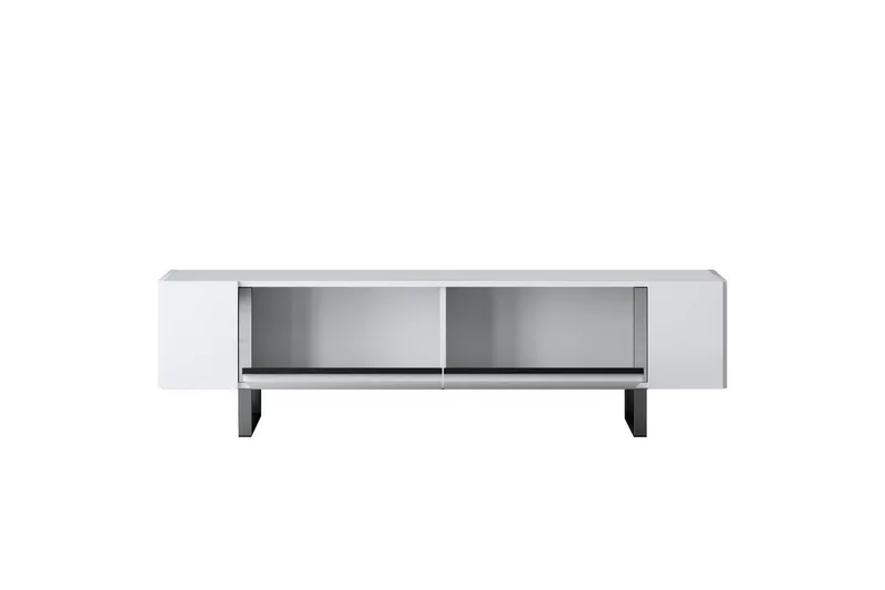 TV-bänk Sozi Vit / Argentu - Vit / Argentu - Möbler - Tv möbel & mediamöbel - TV bänk & mediabänk