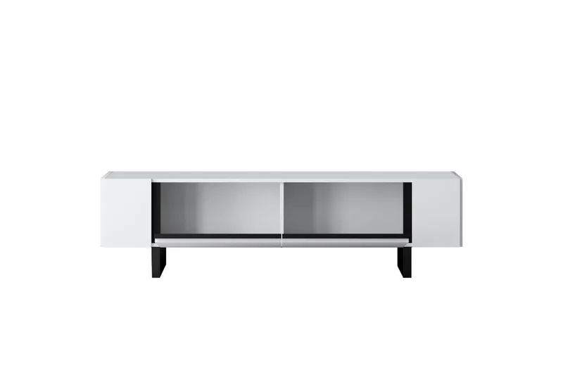 TV-bänk Sozi Vit / Svart - Vit / Svart - Möbler - Tv möbel & mediamöbel - TV bänk & mediabänk