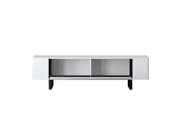 TV-bänk Sozi Vit / Svart - Vit / Svart - Möbler - Tv möbel & mediamöbel - TV bänk & mediabänk