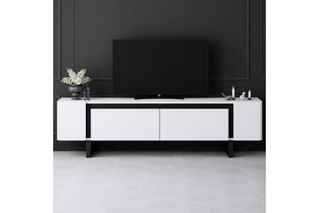 TV-bänk Sozi Vit / Svart - Vit / Svart - Möbler - Tv möbel & mediamöbel - TV bänk & mediabänk