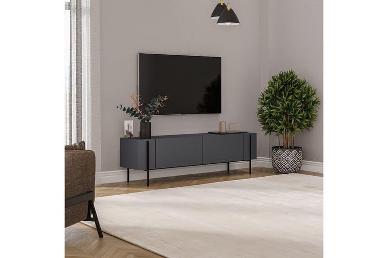 TV-bänk Stira Antracit - Antracit - Möbler - Tv möbel & mediamöbel - TV bänk & mediabänk