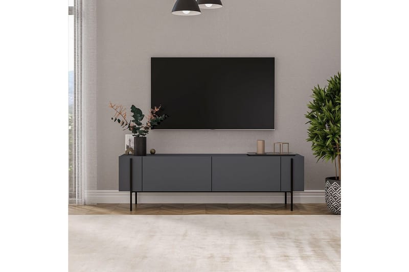 TV-bänk Stira Antracit - Antracit - Möbler - Tv möbel & mediamöbel - TV bänk & mediabänk